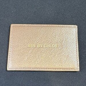 See By Chloe Metallic Card Holder